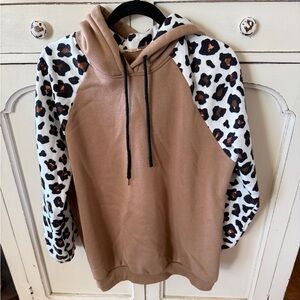 Leopard print hoodie